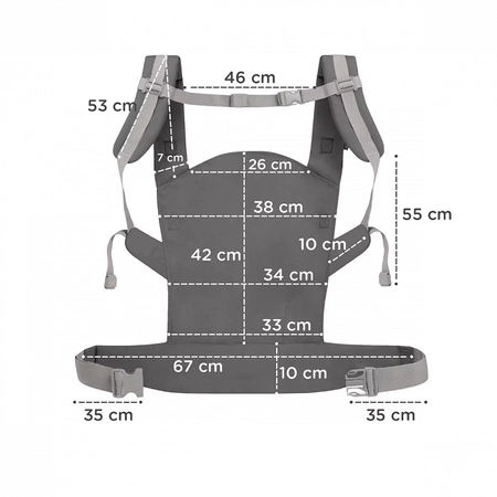 Kinderkraft Nosidełko Nino Confetti Grey