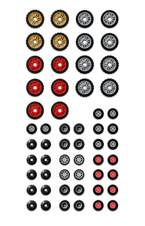 Klocki na kołach Lego Classic 11014