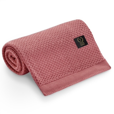 Kocyk bambusowy CLOVER rose gold Yosoy