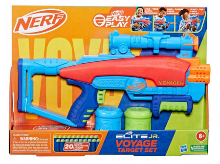 Hasbro Nerf Wyrzutnia Elite Junior Voyage Taget Set Zestaw z celami F6361