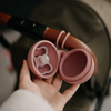 Petite&Mars Silikonowe etui na smoczek Dusty Rose 