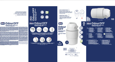 Chicco Teleskopowy kosz na pieluchy Oliwkowy