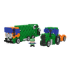 Zestaw klocków Connect 2w1: Śmieciarka / Traktor