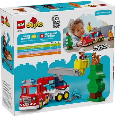 Lego 10473 Duplo Wóz strażacki z wężem i strażakiem