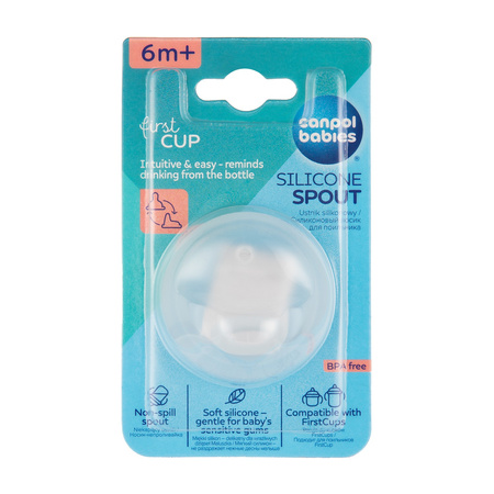 Canpol Babies Wymienny ustnik silikonowy do kubków FirstCup 1 szt.