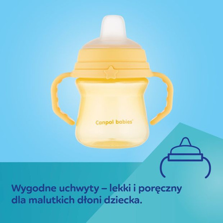Canpol babies Kubek z silikonowym ustnikiem FirstCup 150 ml