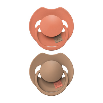 LOVI Smoczek silikonowy dynamiczny Prime 6-18 m 2 szt. Granola/Orange