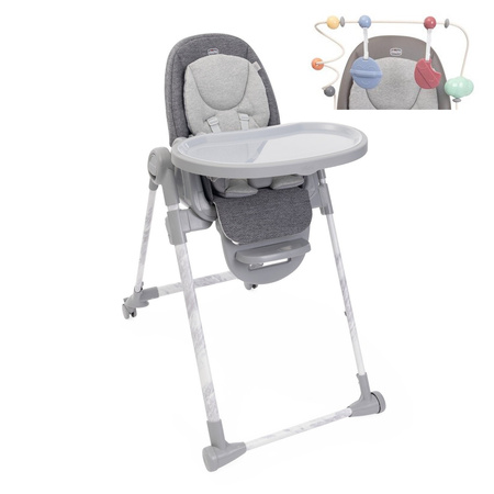 Chicco Krzesełko do karmienia Polly Armonia Carrara+pałąk