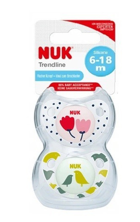 Smoczek silikonowy 6-18m Trendline Nuk