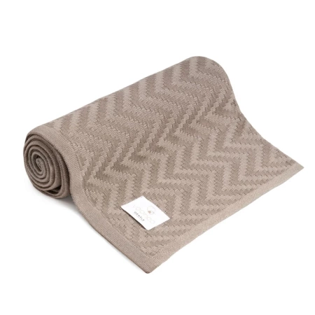 Yoonco Kocyk bambusowy mgiełka JODEŁKA beż