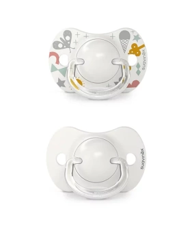 Suavinex Smoczek fizjologiczny SX Pro silikonowy 2szt. 0-6m Szary