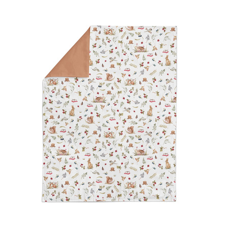 Albero Mio Kocyk bawełniany letni F003 Leśni przyjaciele