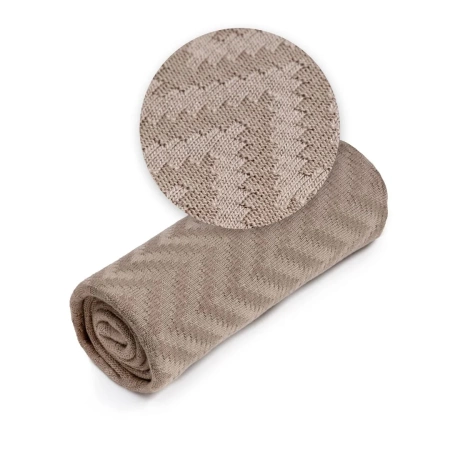 Yoonco Kocyk bambusowy mgiełka JODEŁKA beż