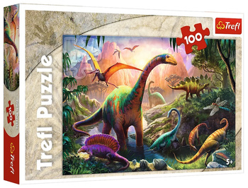 Trefl Puzzle Świat dinozaurów 100 el.