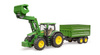 Bruder 03155 Traktor John Deere 7R 350 z ładowaczem i przyczepą