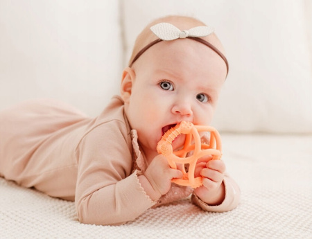 Gili Gums Piłka Gryzak, brzoskwiniowy