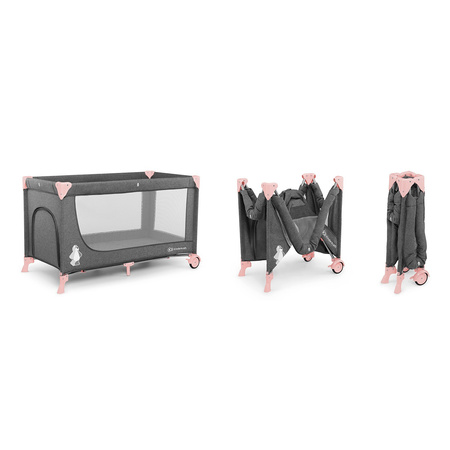 Łóżeczko turystyczne JOY Kinderkraft różowe