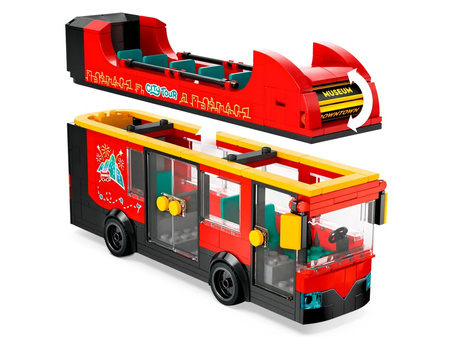 Lego 60407 City Czerwony, piętrowy autokar