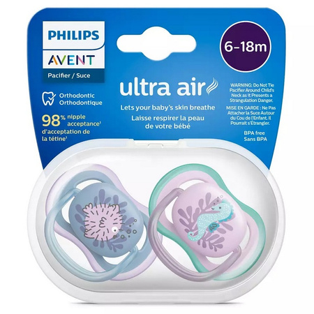 Philips Avent Smoczek uspokajający Ultra air 6 - 18 m