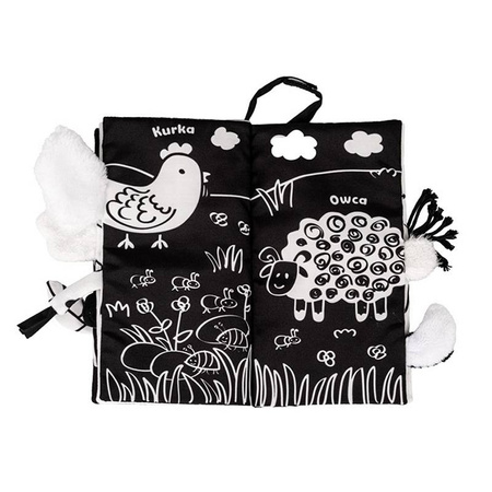 Jolly Baby Ogonki Książeczka Zwierzaki Sensory