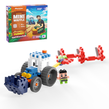 Marioinex Mini Waffle Farmer - Traktor z pługiem