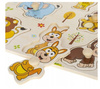 Akuku Drewniane Puzzle z pinezkami ,Zwierzęta