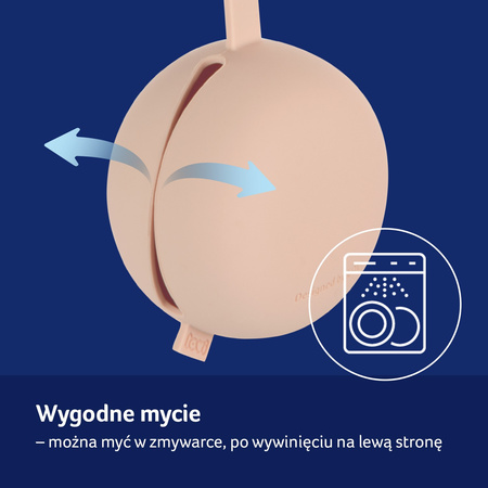 LOVI Silikonowe etui na smoczek Nude