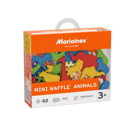 Marioinex Klocki zestaw Mini Waffle Animals 62 el