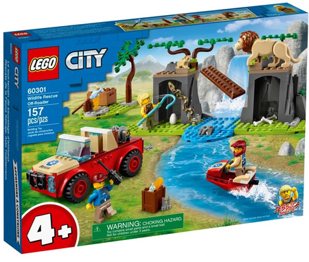 Terenówka ratowników dzikich zwierząt Lego City 60301