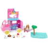 Mattel Barbie Chelsea - Różowy kamper + laleczka Chelsea + akcesoria HNH90