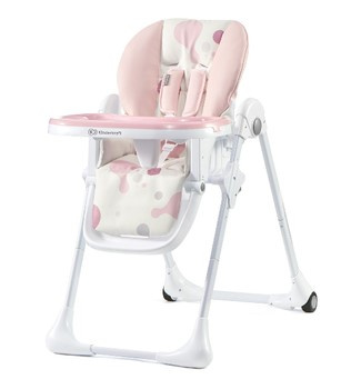Krzesełko do karmienia YUMMY Kinderkraft różowe
