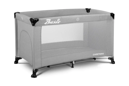 Caretero Łóżeczko turystyczne Basic Grey