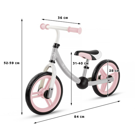 Rowerek biegowy Kinderkraft 2WayNext Pink/Róż