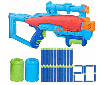 Hasbro Nerf Wyrzutnia Elite Junior Voyage Taget Set Zestaw z celami F6361