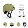 SCOOTANDRIDE Kask S - M dla dzieci 3+ Olive