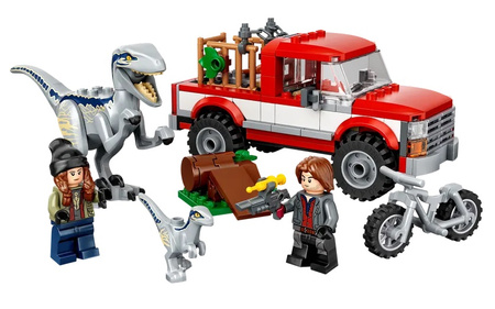 Schwytanie welociraptorów Blue i Bety Lego 76946