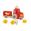Janod Drewniany traktor do ciągnięcia Farma