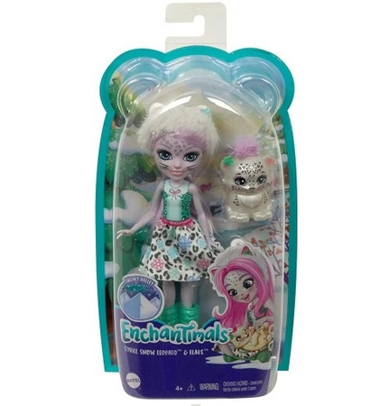 Enchantimals Lalka Sybill Snow Leopard i Flake