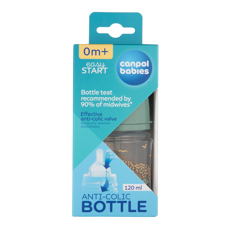 Canpol Babies Butelka antykolkowa EasyStart 120ml MOUNTAINS