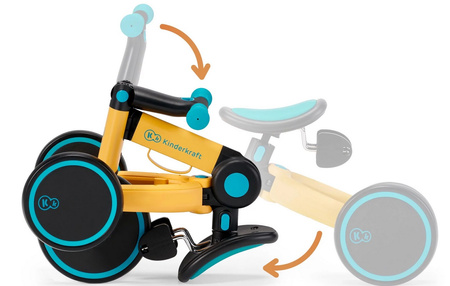 Kinderkraft 4Trike rowerek trójkołowy, żółty