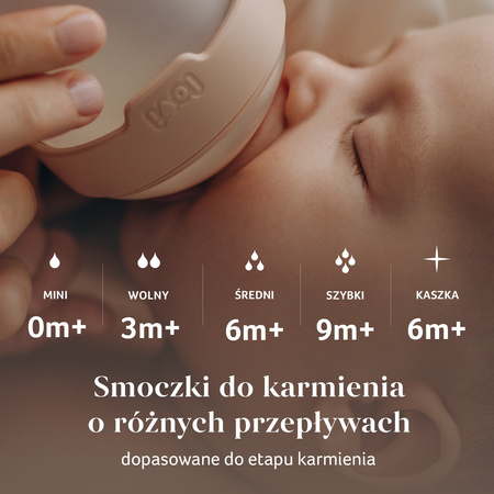 Lovi Smoczek dynamiczny do karmienia Mammafeel 6m+ KASZKA 1 szt.