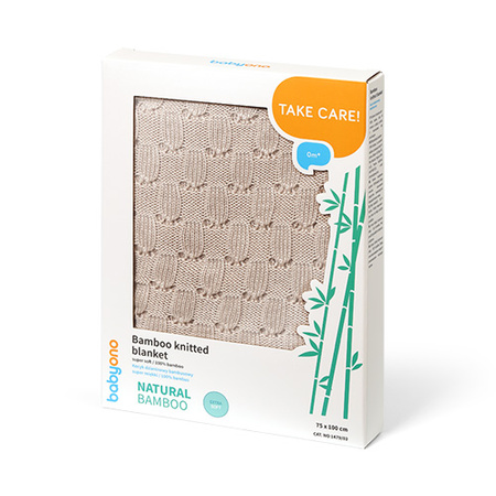 Babyono Kocyk dzianinowy bambusowy 1479/03