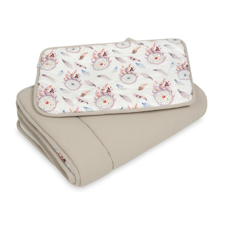 Babymatex Kołderka i Poduszka 80x100 + 30x40 Muślin Desig
