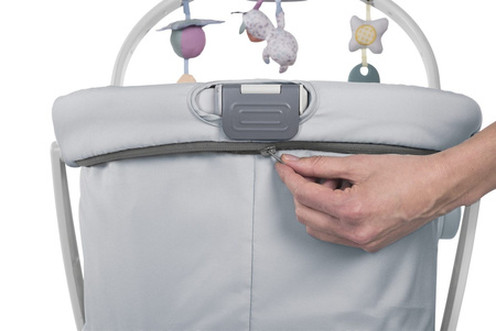 Chicco Baby Hug 4w1 GREY_RELUX + materac + prześcieradło (Wysyłka 24h)
