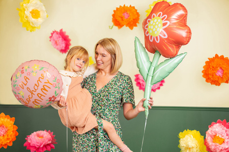 Balon foliowy Kwiatek, 53x96 cm, mix