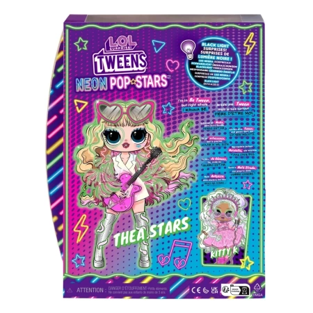 L.O.L. SURPRISE - Lalka LOL Tweens Thea Stars + 10 akcesoriów Neon Pop Stars