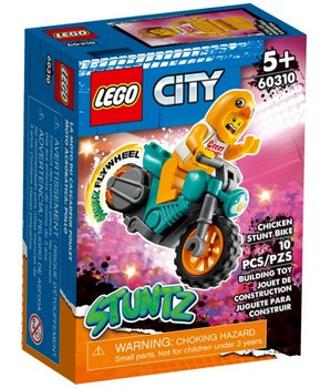 Motocykl kaskaderski z kurczakiem Lego 60310