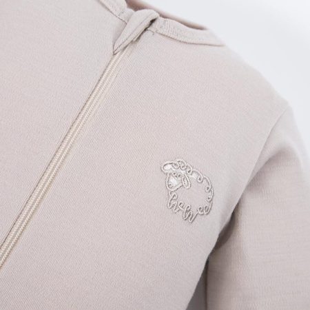 Eevi Pajac z wełny Merino beżowy 56 - 62