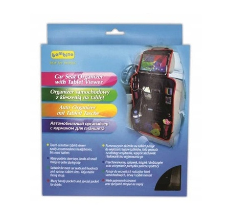 Organizer samochodowy z kieszenią na tablet, Bambino