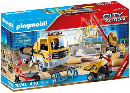 Playmobil 70742 Plac budowy z wywrotką